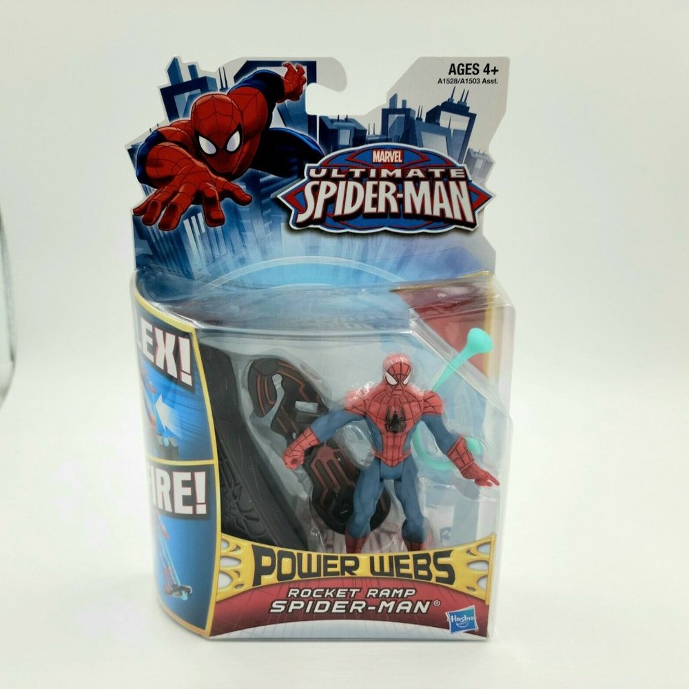 NEW! MARVEL ULTIMATE SPIDER-MAN POWER WEBS ROCKET RAMP SPIDERMAN 2012 A1528 A8-9